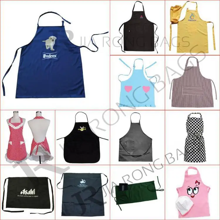 China Custom 2018 Adult Promotion 100% Cotton Kitchen Work BBQ Apron