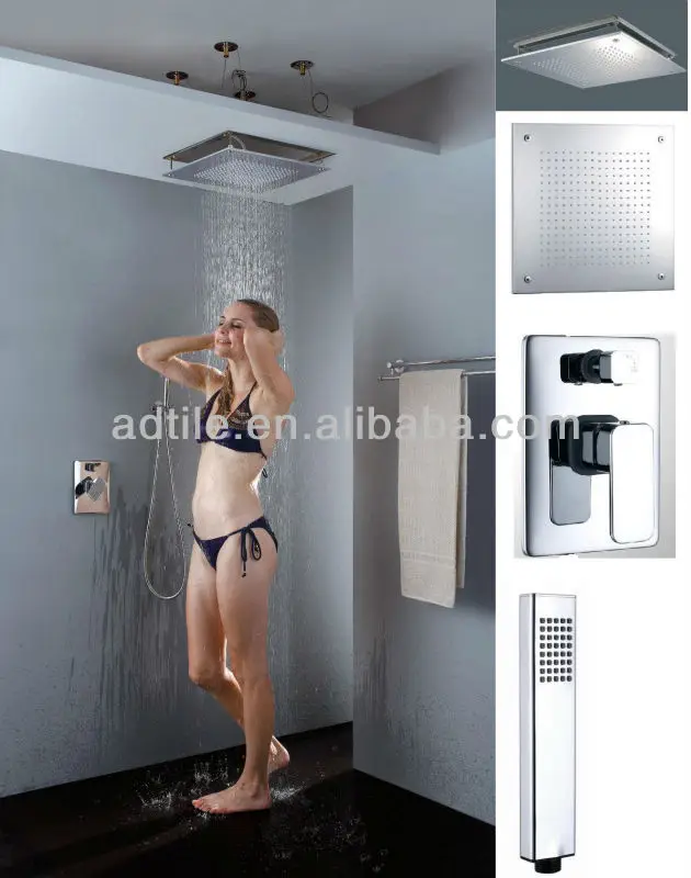 in wall 2 functions ceiling shower set