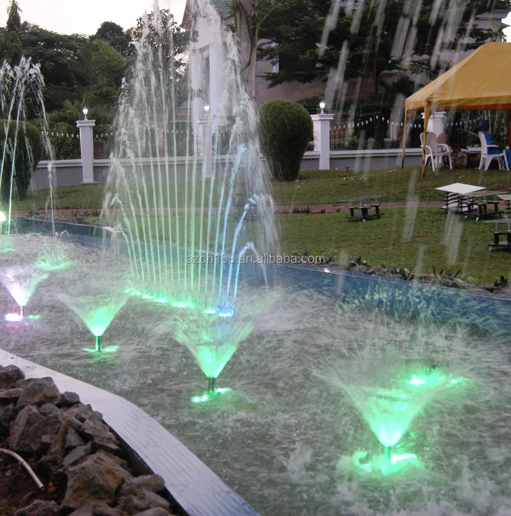 Outdoor Water Fountain With Outdoor Round And Square Music Water