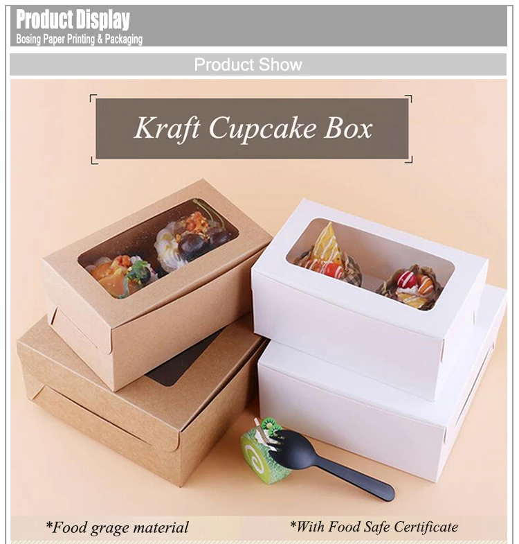 カスタム6ミニカップケーキマフィンパッケージクラフト紙カップケーキ包装箱 Buy カップケーキの包装箱 カスタムカップケーキボックス カップケーキ Product On Alibaba Com