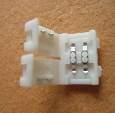 LED 5050 Single Colour Strip Light Connector 2 Pin Conductor 10 mm Wide Strip to Strip Jumper