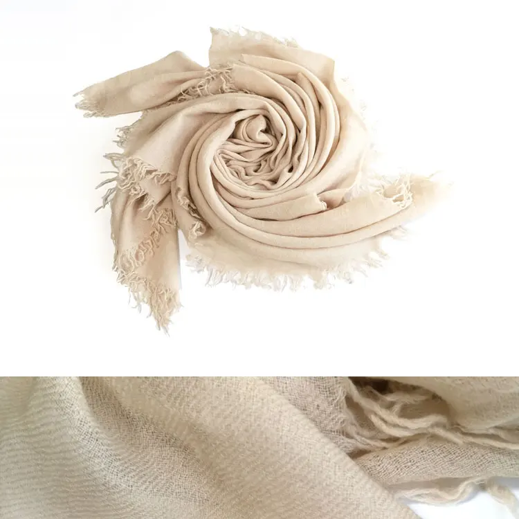 High Quality Italian Women Super Soft Plain  Long 100% Cashmere Kashmiri Pashmina Shawls