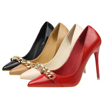Lx10204a New Style Pumps Shoes Fancy Ladies Heel Shoes Sexy Women ...