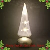 Hot sell the laser film led glass Christmas tree have star effect