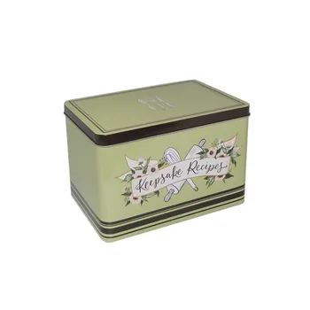 tin recipe box