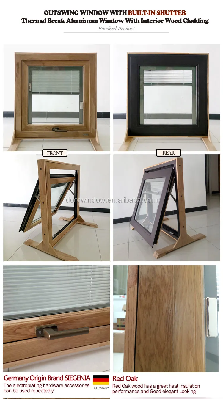 Aluminium frame glass louver window exterior decorative shutters