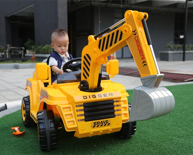 battery operated ride on digger