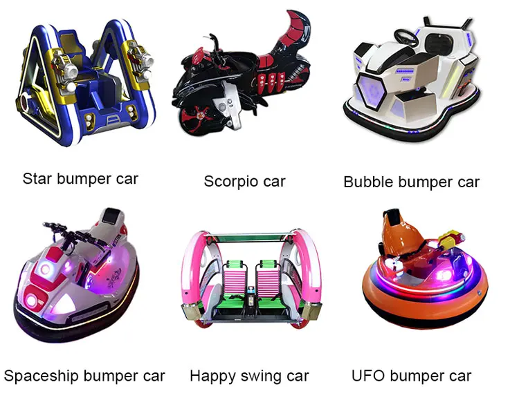 Hot selling exciting outdoor amusement park equipment family games fiberglass electric bumper car