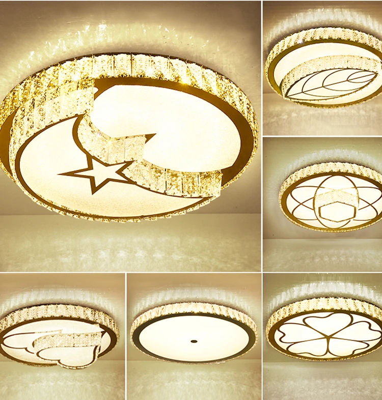 Art Moon Crystal Light Home Decoration Lamp Creative led Ceiling Light