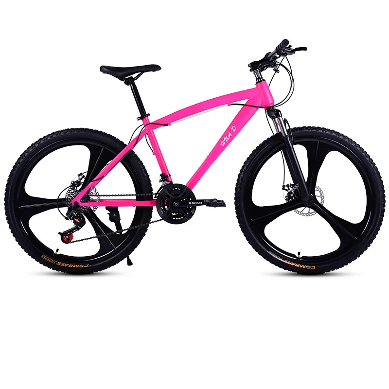 pink downhill bike