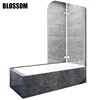 Blossom Over The Tub Pivot Hinge Folding Nano Glass Bathroom Shower Bath Screen
