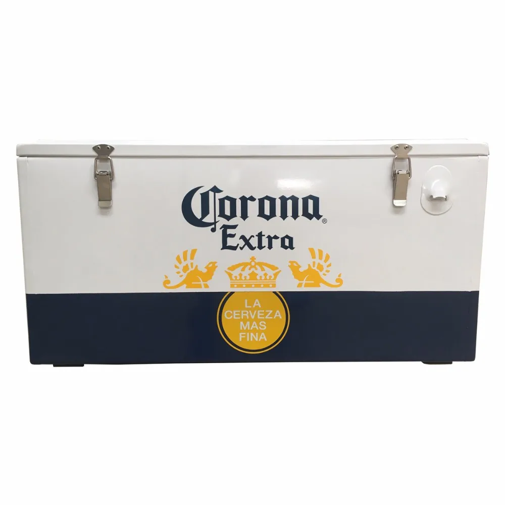 2017 New 95l Corona Extra Metal Cooler Box Buy Metal Cooler,Corona