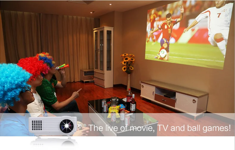 Low Cost Projector Projection,3000 Lumens 1080p Hd Led Projector Home