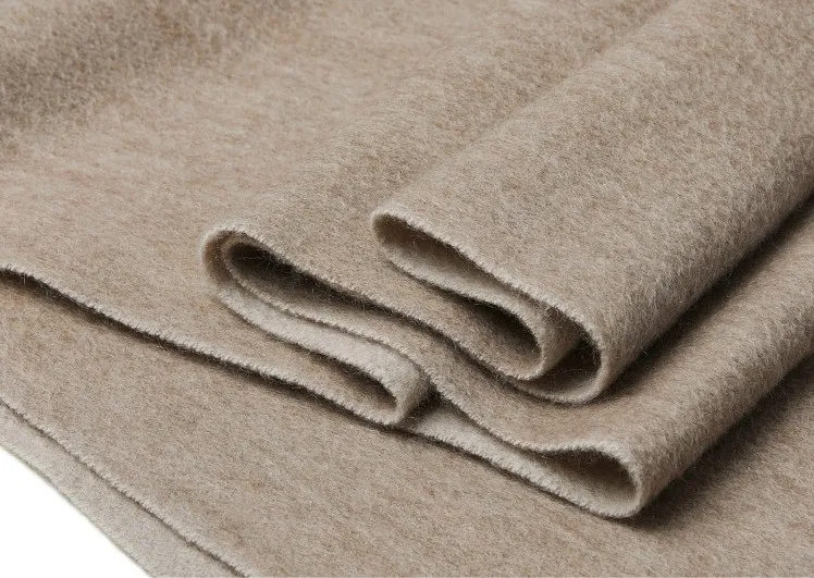 Factory Wholesale Fashion Two Face Two Tone Long Tassel Warm Winter Pure Mongolian Pashmina 100% Cashmere Scarf