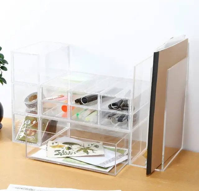 Transpa Acrylic Desk Organizer Stationery Holder Office Drawer Desk Organizer Stationery Holder