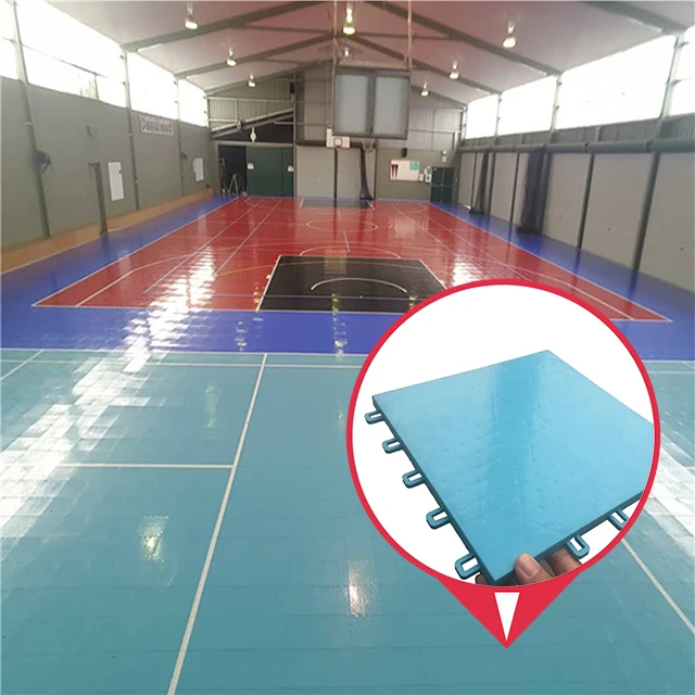PP modular plastic paddle tennis court used sport tile for tennis courts