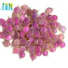 Gold And Silver Plated Double Loop Agate Coin Beads Bail Red Gemstone Agate Jewelry Making Charms