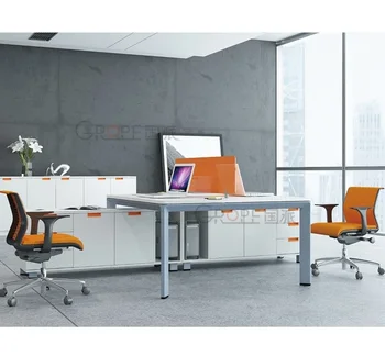 Competitive Three Person Boss Office Table Office Furniture