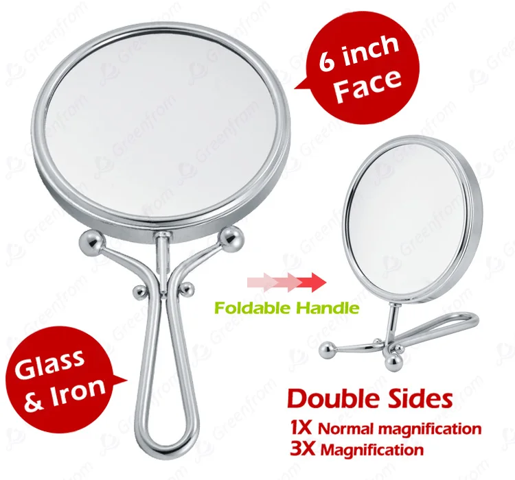 Double Sided Folding Highend Hand Held Magnifying Mirror Buy Hand