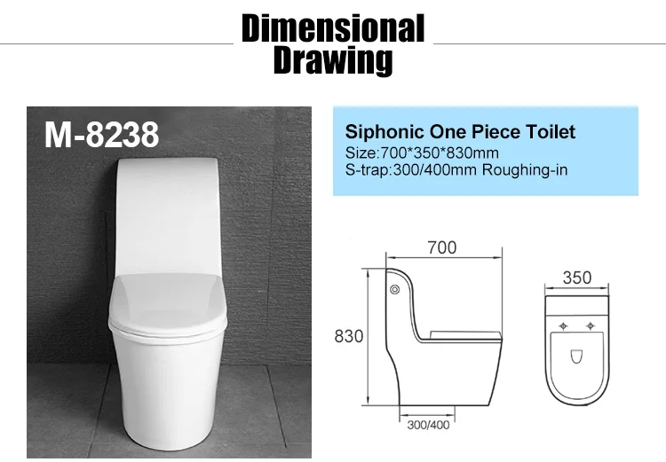 Bathroom siphonic one-piece ceramic toilet wc japanese