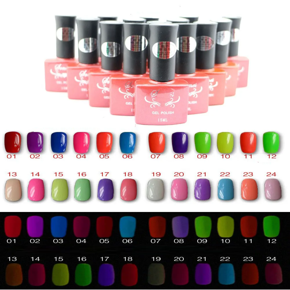 1 PCS Nail Gel Candy Colors Gel Polish Resin Long Lasting Luminous UV Glue Nails Glow