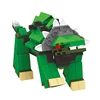 wholesale WANGE 144pcs DIY intelligence dinosaur candy shaped preschool building block toy