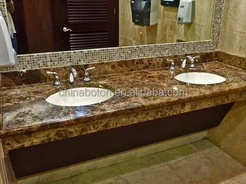 Bathroom Countertops With Built In Sinks Dark Brown Marble Tile Countertop Bathroom Countertops With Built In Sinks Dark Brown Marble Tile Countertop