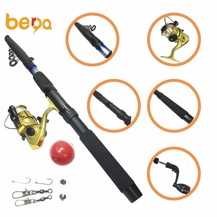 New Spinning Telescopic Fishing Rod And Reel Combo Kit Set With Fishing