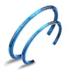 2019 Best Gift Stainless Steel Cuff Love Open Bangle Couple Bracelets
