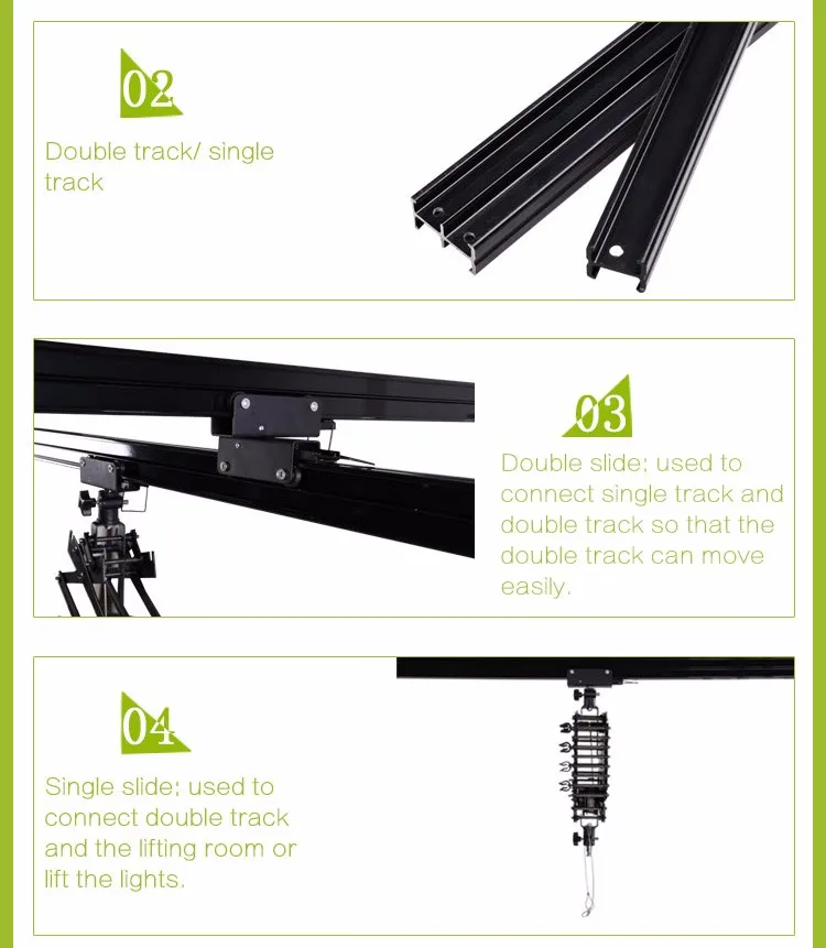 Simple And Easy Operation 2 Telescopic Pole Ceiling Rail Systems - Buy ...