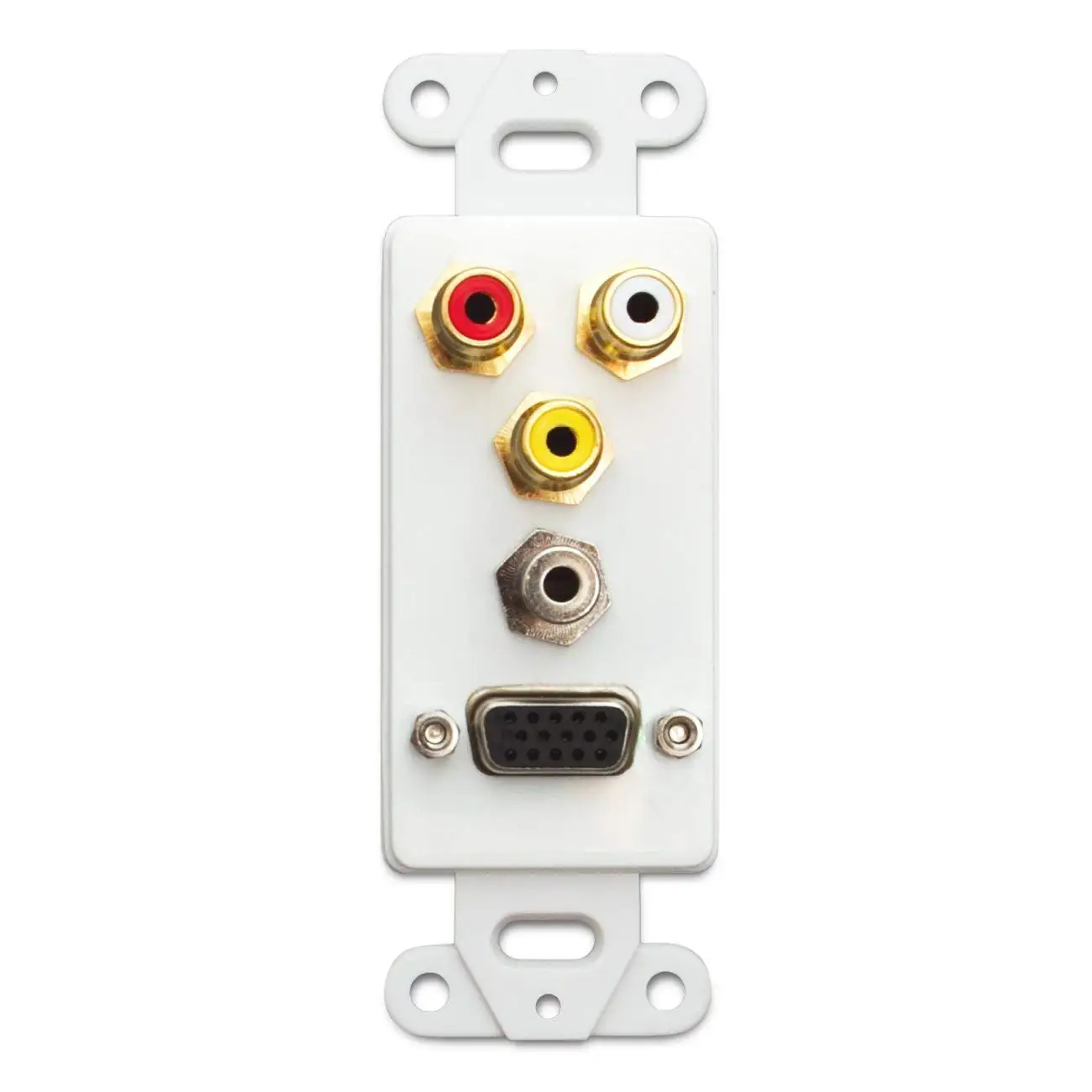 ICC IC107DR2WH Decorex Insert 2 Port RGB//VGA Type Monitors White