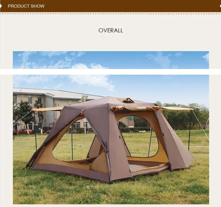 Customized Korea Style Automatic Double Layer Waterproof Family Camping Big Tent Buy Large