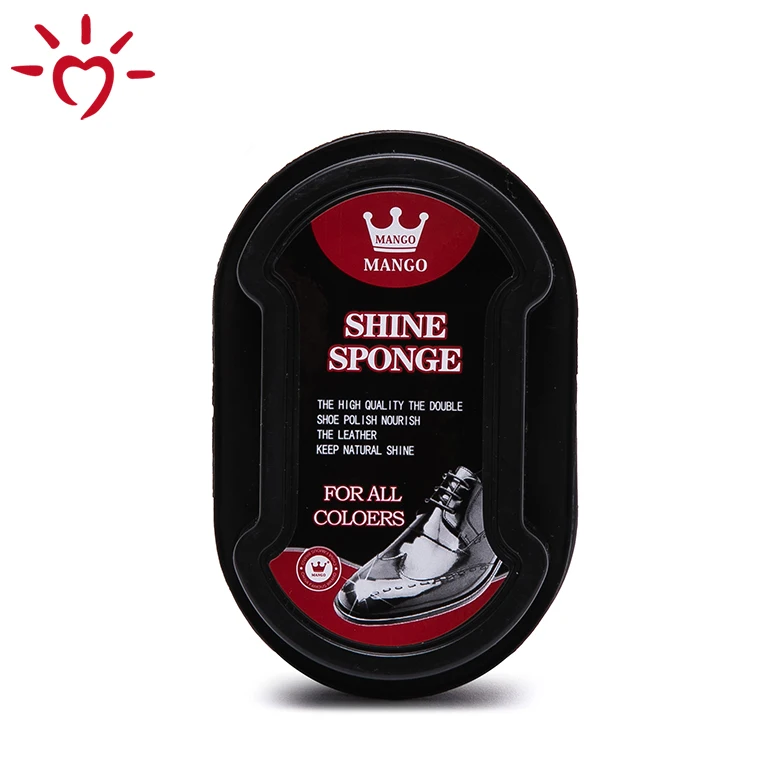 Black color OEM cleaner sponge shoe shine