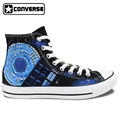 Doctor Who Tardis Converse All Star Womens Mens Shoes Hand Painted Canvas Skateboarding Shoes Man Woman
