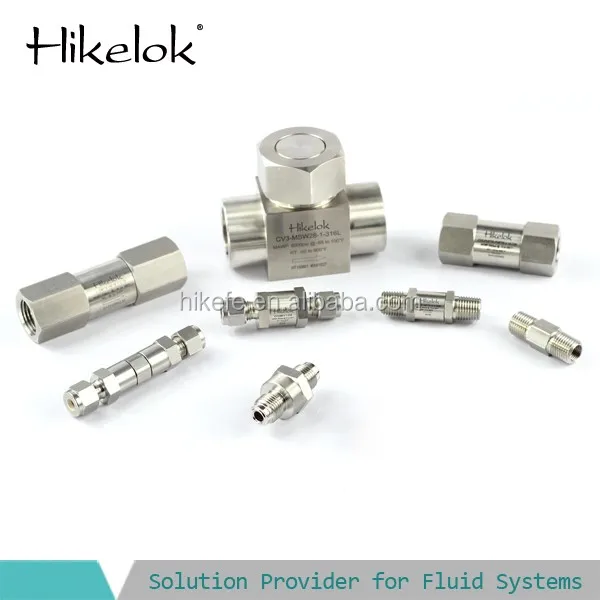 Swagelok Type 1/2 In Springs Loaded Stainless Steel Nonreturn Valve Gas Inline Check Valve
