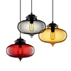 Factory wholesale Modern hand blown copper shade glass pendant lamp