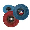 Flexible Flap Disc Flower Shaped disc assemble on the cordless angle grinder