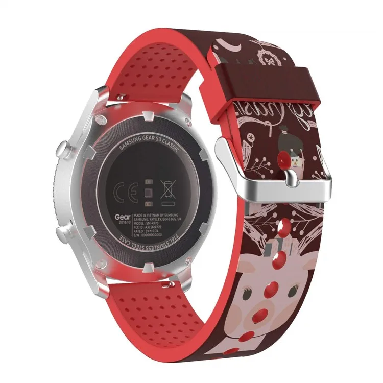 热卖硅胶更换运动表带为三星 gear s3 frontier