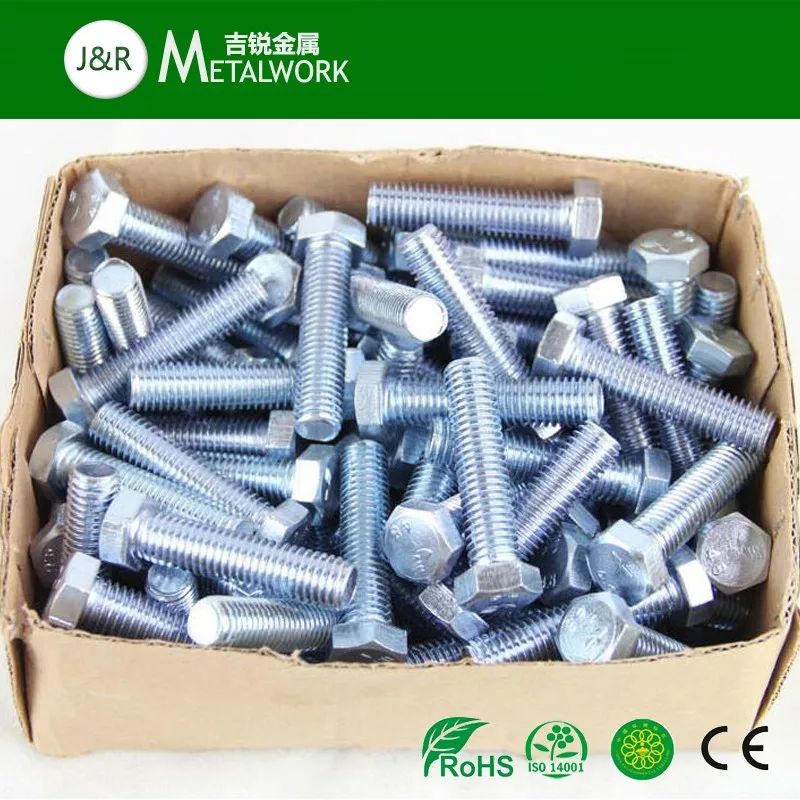 M16 M18 Blue Zinc Plated Gr4.8 Hex Bolt Din933 Buy Zinc Plated Din933