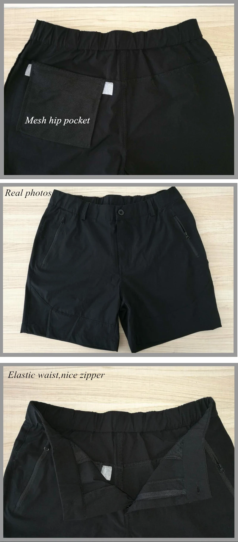 women's hiking shorts elastic waist