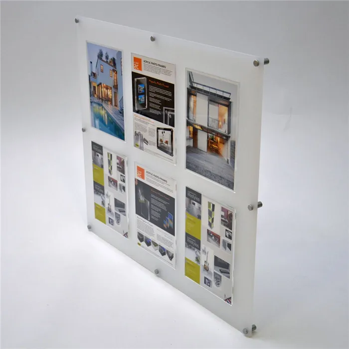 Waiting Room Wall Mounting Display Board Ideal Acrylic Types Of 