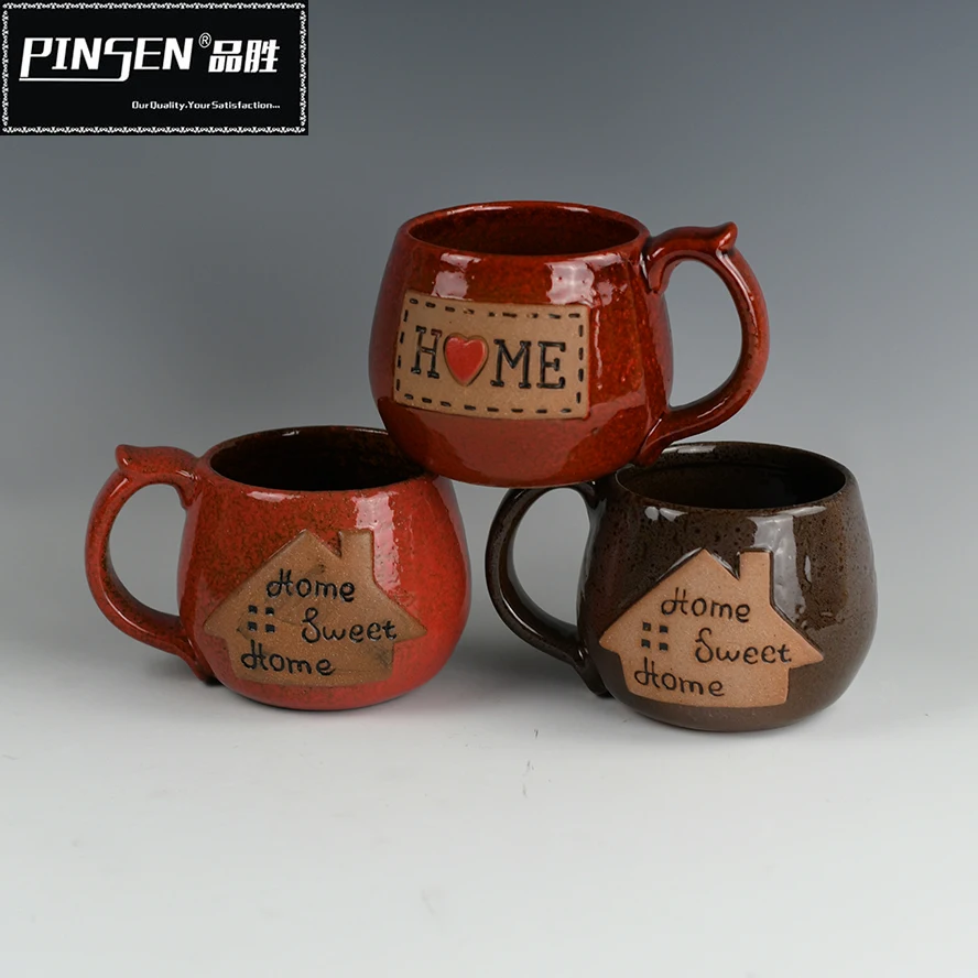 Wholesale Custom Logo Embossed Ceramic Souvenir Coffee Mug Buy