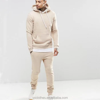 mens tan sweatsuit