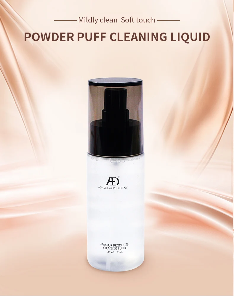 Wholesale hot sell 85ml puff cleaning fluid makeup brush cleaner