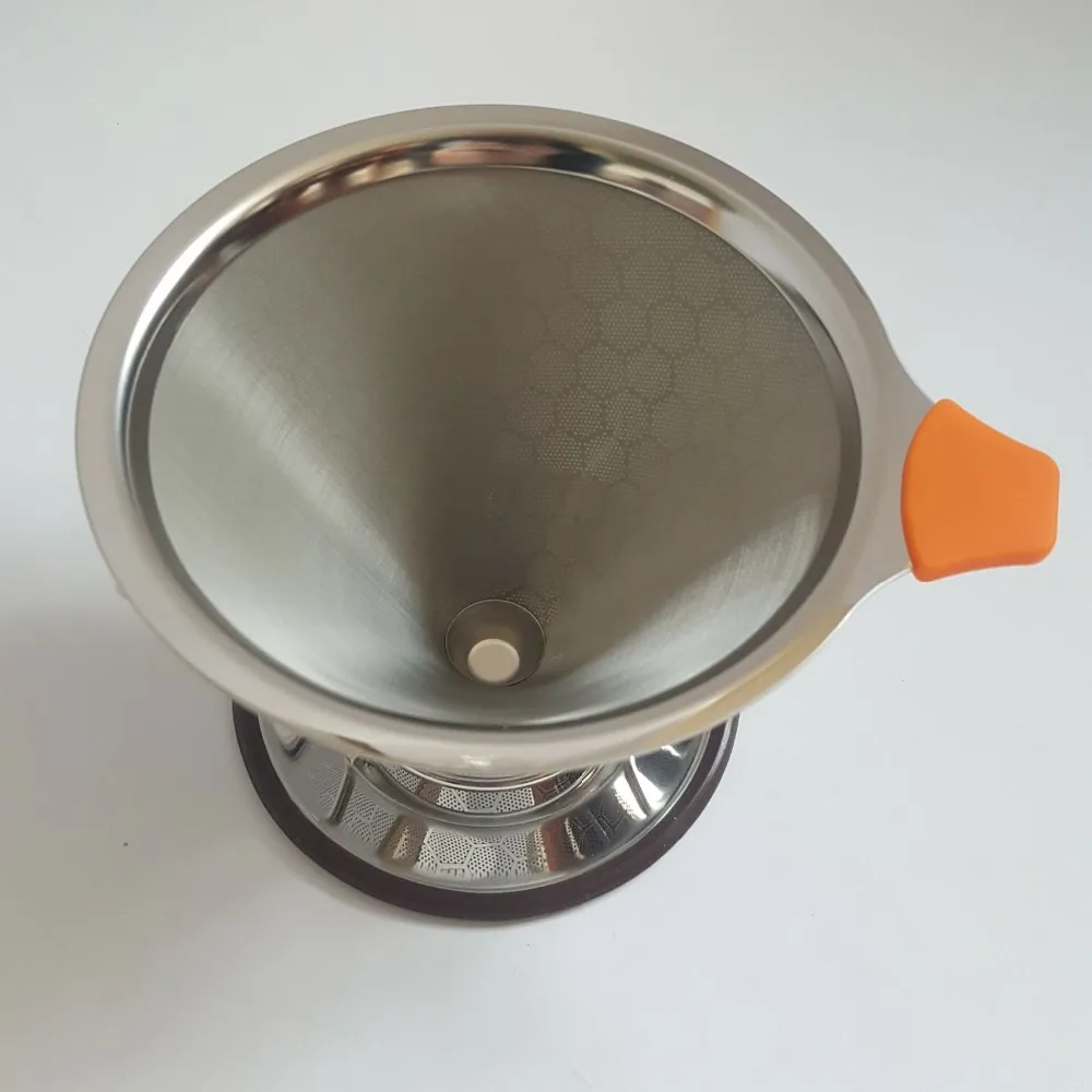 Best Seller Reusable Double Mesh Stainless Steel Honey Comb Coffee