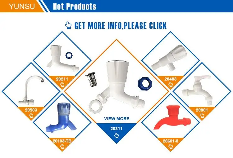 automatic Diaphragm waterfall plastic faucet
