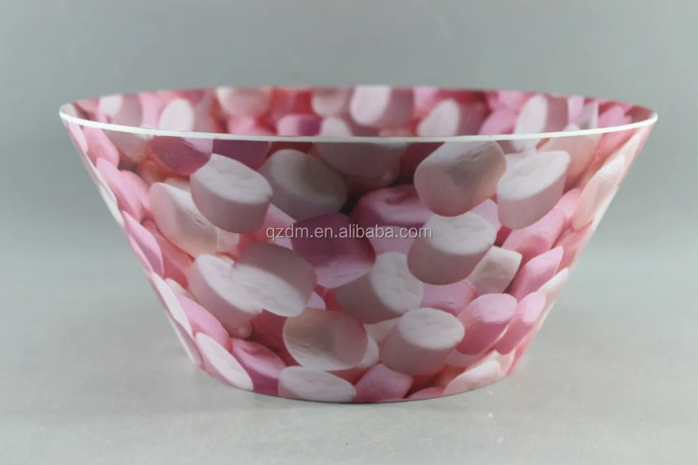 Two-Side Print 10" Melamine salad bowls