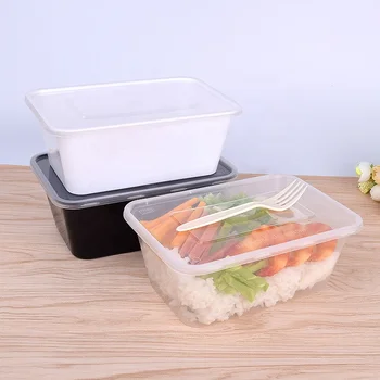 Take Away Custom Printed Disposable Pp Plastic Microwave Food Container