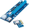 Factory Price mining cable riser card pcie 1x to 16X riser extend cable 60cm 6PIN