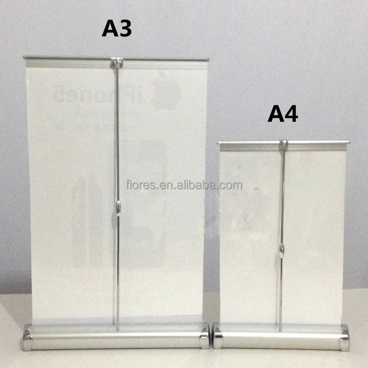 A3&a4 Mini Roll Up Banner Pocket Desktop Roll Screen Buy A4 Mini